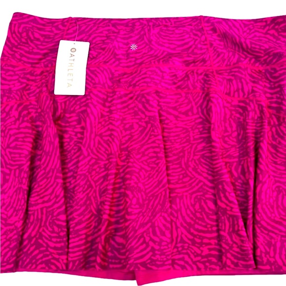 ATHLETA Ace Magenta Printed 13.5" Tennis Skort 3X NWT - Picture 3 of 11